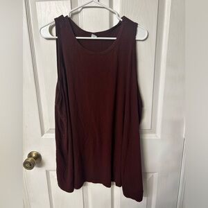 Old Navy Women’s 3X Dark Burgundy Tank Top
